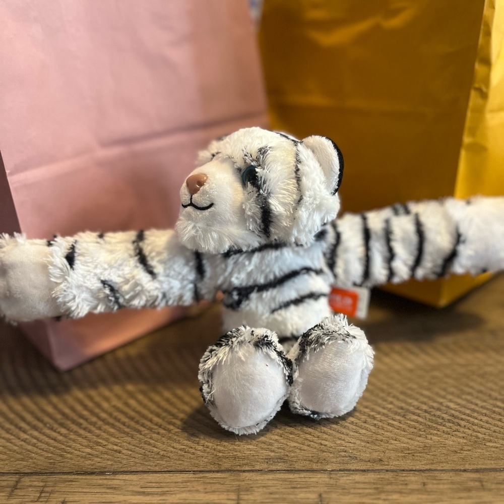 Wild Republic Huggers White Tiger Stuffed Animal